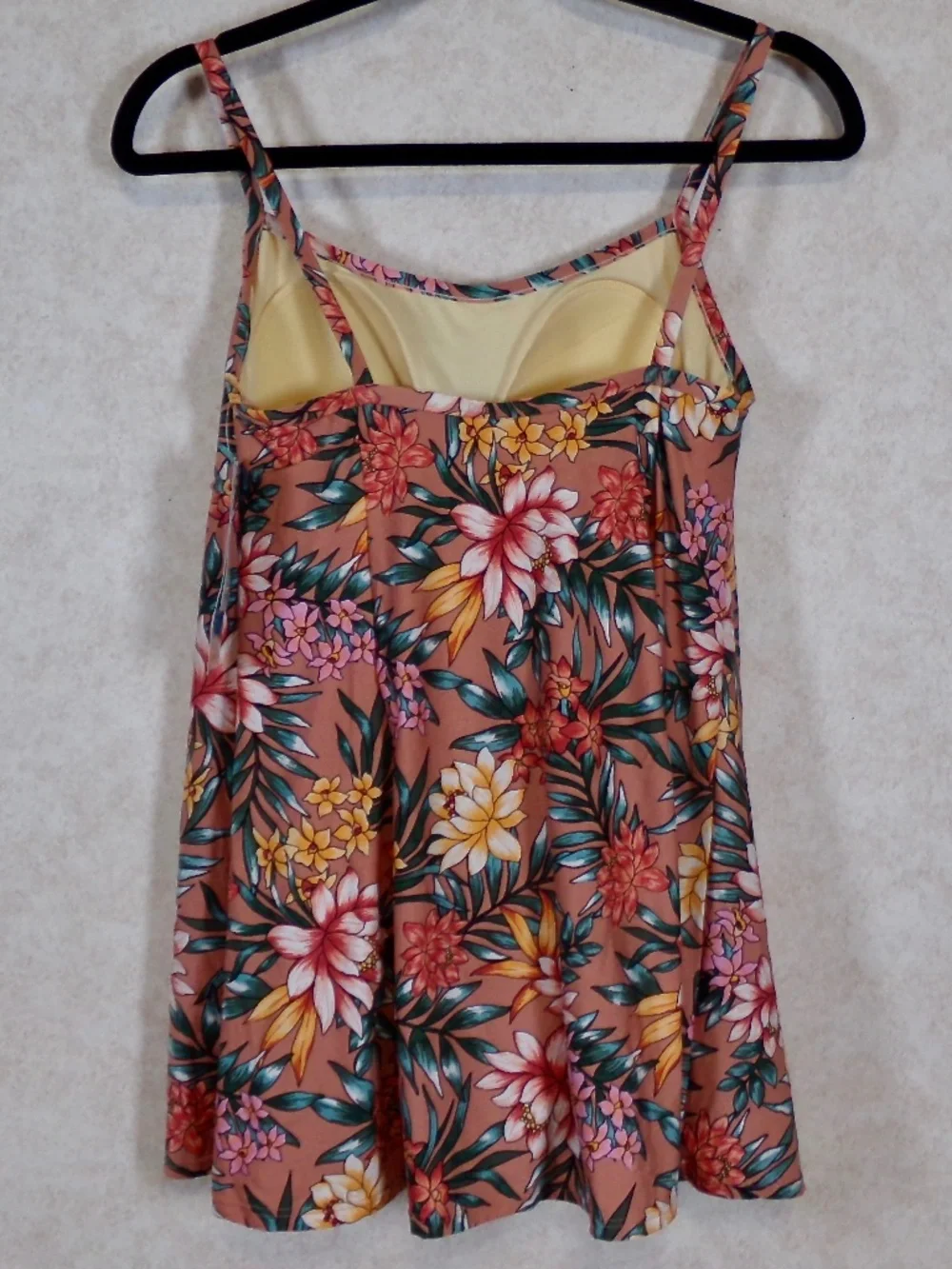 NWT Swim Solutions Rose Pink 1 Pc Swim Dress Bust,Tummy & Waist Support Size 10 - Picture 4 of 10